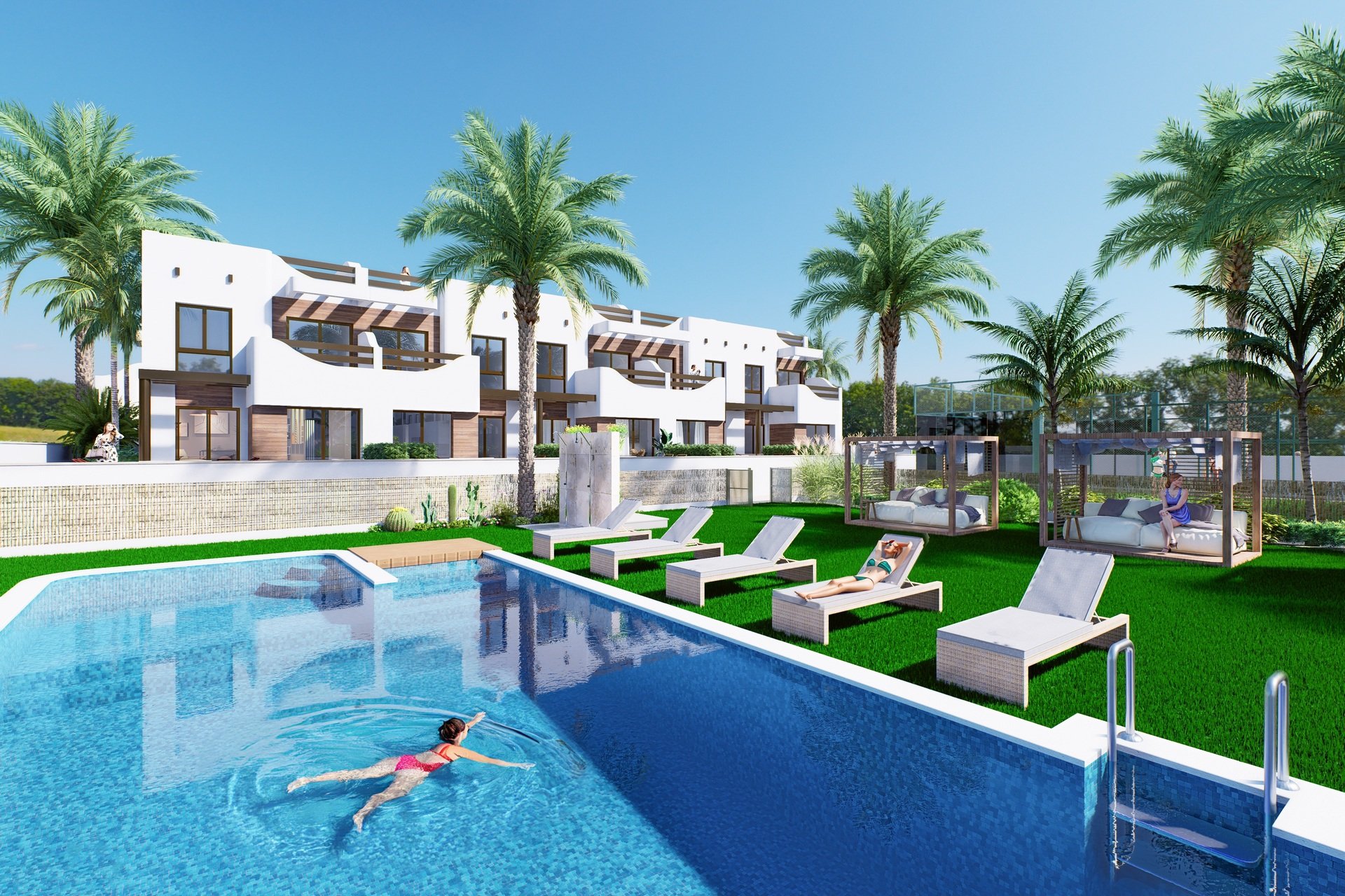 Bungalowi Torre de la Horadada, Alicante, Espanja 2 makuuhuonetta, 109 m2 No. 134628