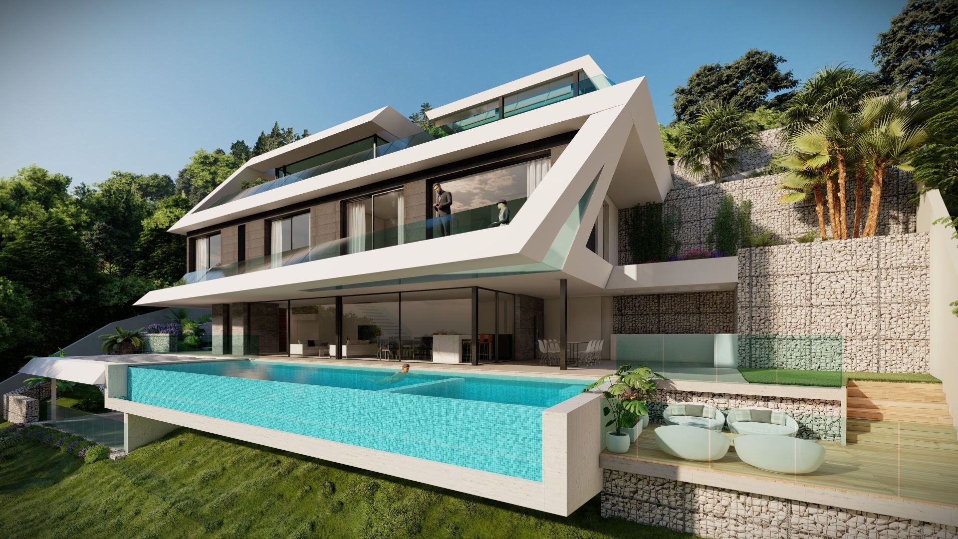 Villa i Altea, Alicante, Spanien 4 sovrum, 440 kvm. Nr. 95758
