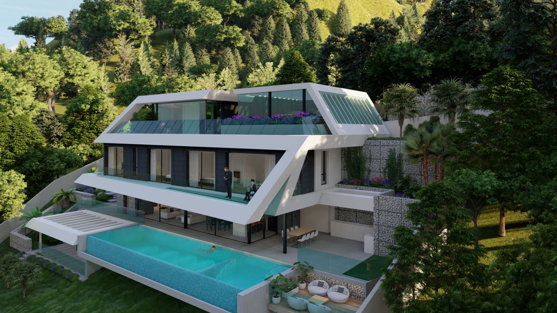 Villa i Altea, Alicante, Spanien 4 sovrum, 440 kvm. Nr. 95758