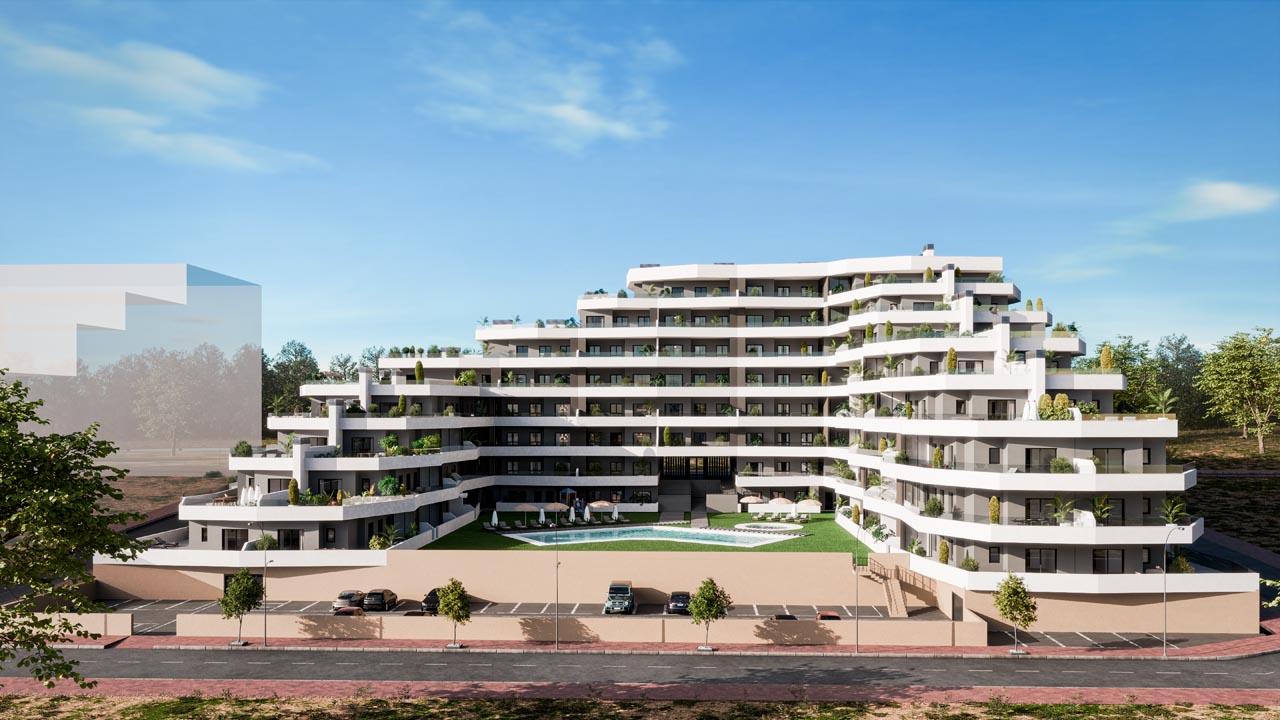 Penthäuser in San Miguel de Salinas, Alicante, Spanien 2 Schlafzimmer, 66 m2 Nr. 113607