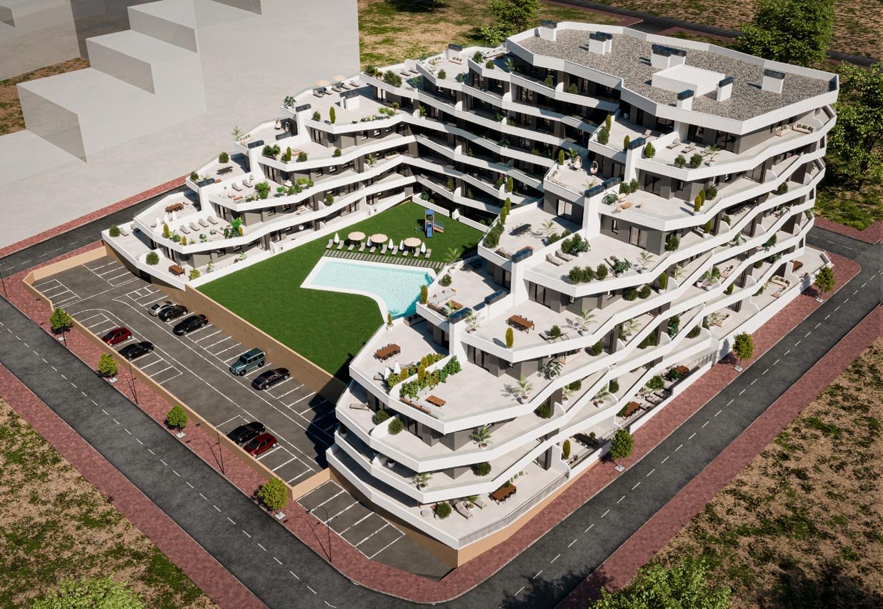 Penthäuser in San Miguel de Salinas, Alicante, Spanien 2 Schlafzimmer, 66 m2 Nr. 113607