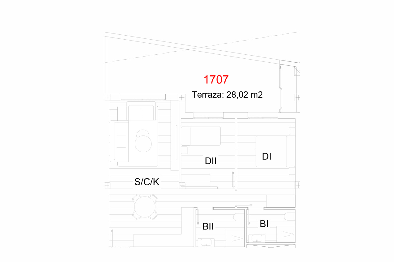 Penthäuser in San Miguel de Salinas, Alicante, Spanien 2 Schlafzimmer, 66 m2 Nr. 113607