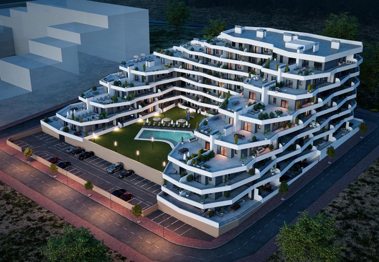 Wohnung in San Miguel de Salinas, Alicante, Spanien 2 Schlafzimmer, 68 m2 Nr. 113608