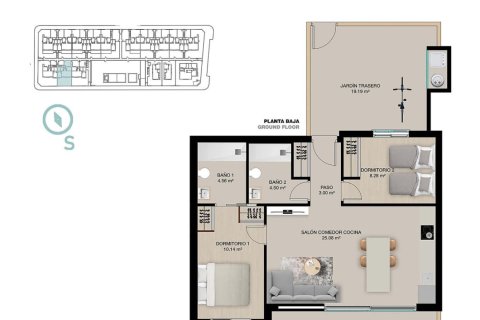 Bungalow till salu Pilar de la Horadada, Alicante, Spanien 2 sovrum, 75 kvm. Nr. 139420 - foto 20