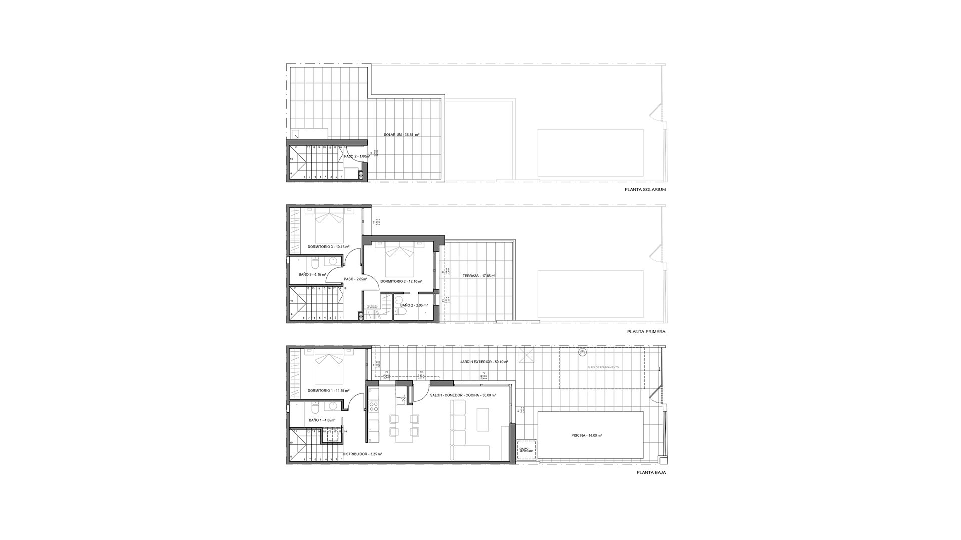 Huvila Residencial Rosa Morada, Murcia, Espanja 3 makuuhuonetta, 113.5 m2 No. 148432
