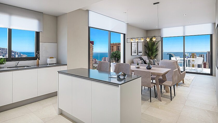 Penthouse w Benidorm, Alicante, Hiszpania 4 sypialnie, 54 mkw. nr 69772