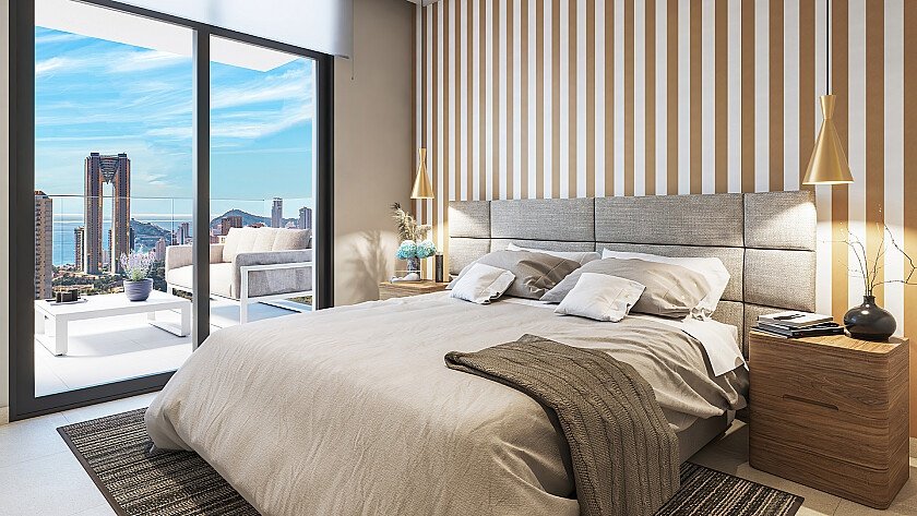 Penthouse w Benidorm, Alicante, Hiszpania 4 sypialnie, 54 mkw. nr 69772