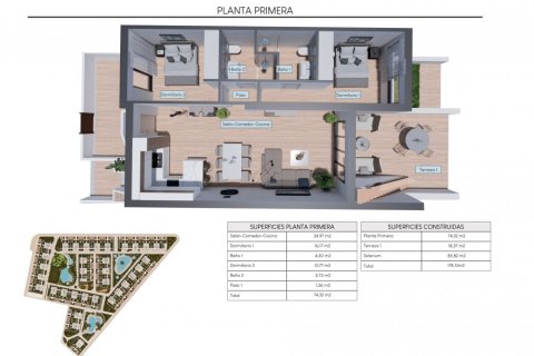 Bungalo pārdošanā Los Balcones, Alicante, Spānijā 2 istabas, 178 m2 Nr. 165160 - attēls 25