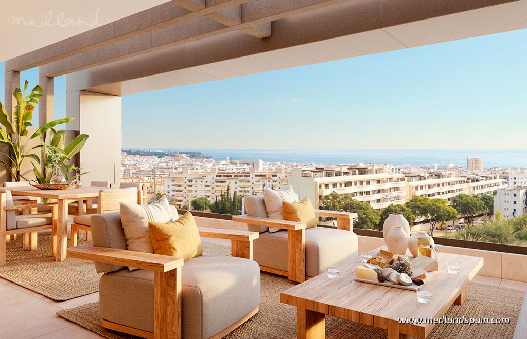 Appartamento a Estepona, Malaga, Spagna 3 camere da letto, 101 mq. N° 147403