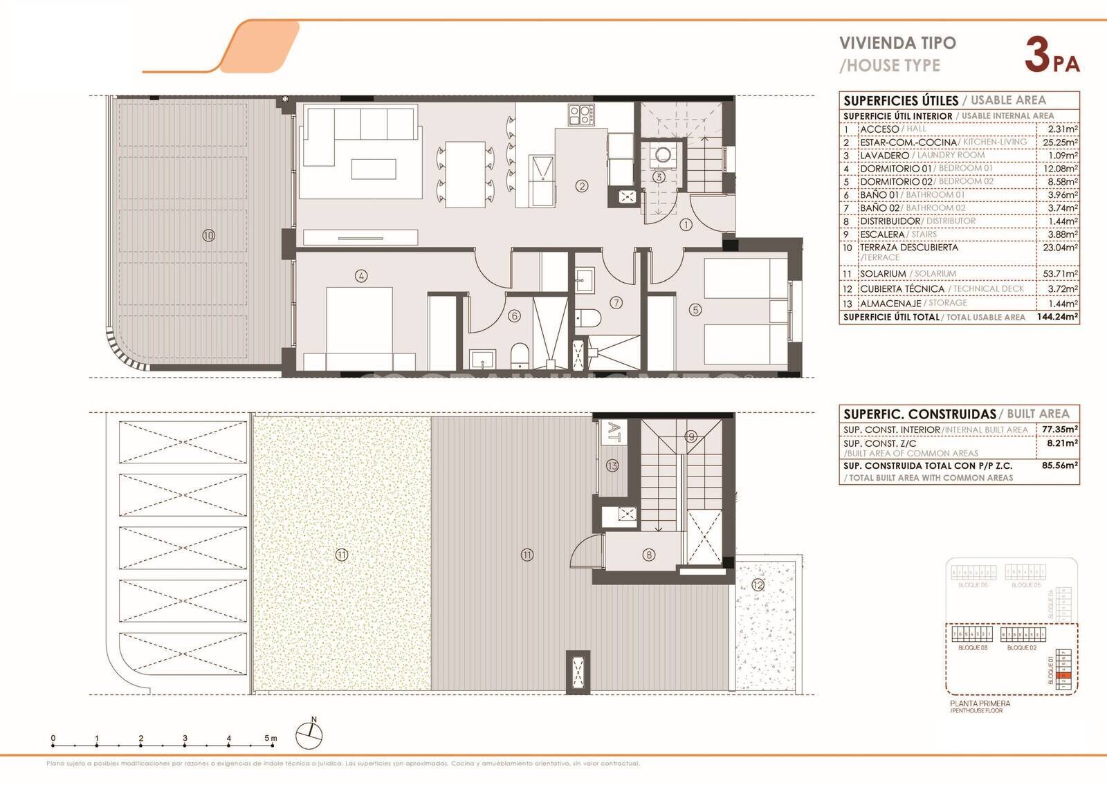 Penthouse à Torrevieja, Alicante, Espagne 3 chambres, 100 m2 No. 146867