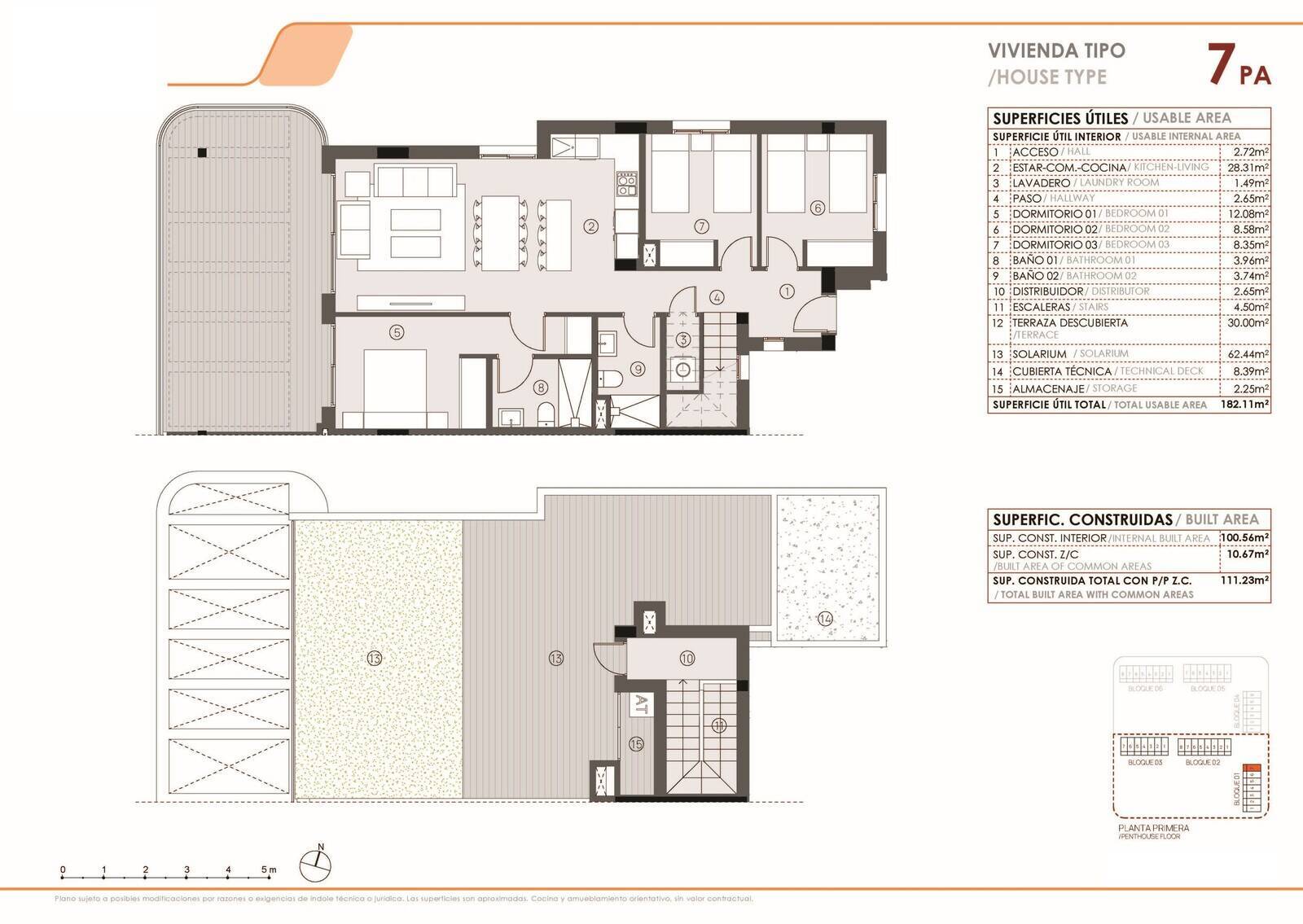 Penthouse à Torrevieja, Alicante, Espagne 3 chambres, 100 m2 No. 146867