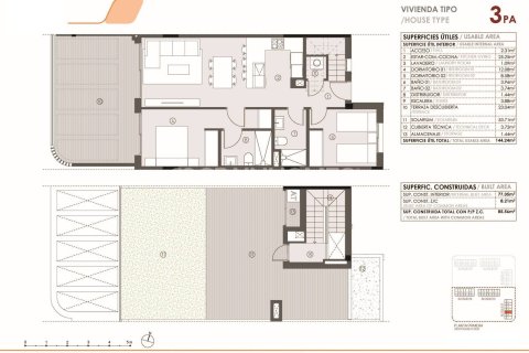 Penthäuser zum Verkauf in Torrevieja, Alicante, Spanien 2 Schlafzimmer, 77 m2 Nr. 146864 - Foto 19