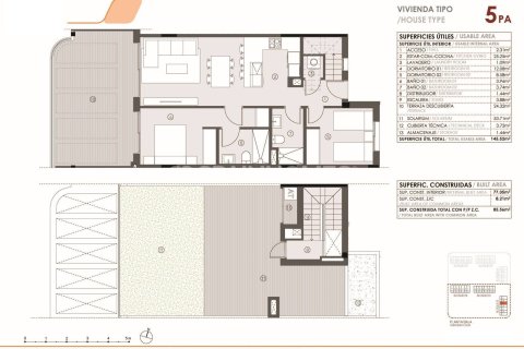 Penthäuser zum Verkauf in Torrevieja, Alicante, Spanien 2 Schlafzimmer, 77 m2 Nr. 146864 - Foto 21