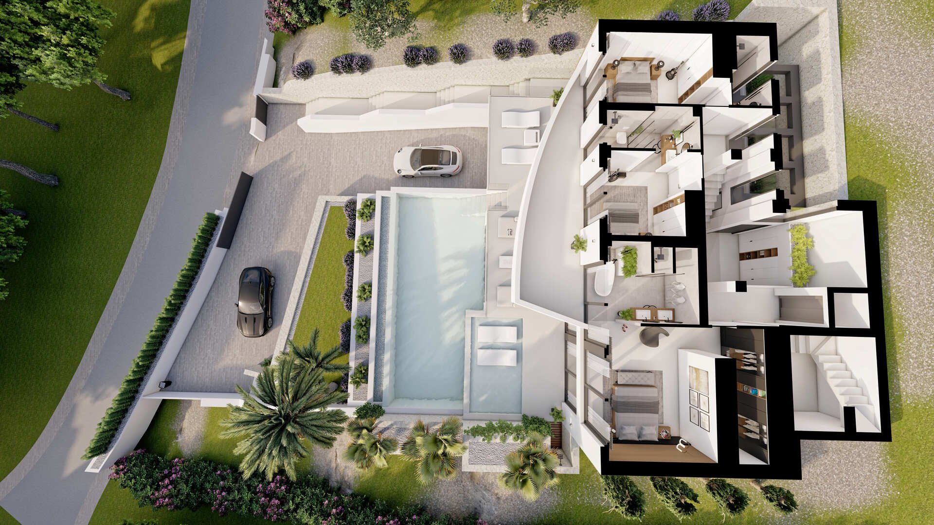Villa i Altea, Alicante, Spanien 4 sovrum, 540 kvm. Nr. 137337
