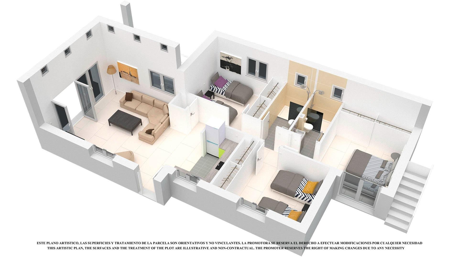 Villa in Los Alcazares, Murcia, Spanien 3 Schlafzimmer, 108 m2 Nr. 103606