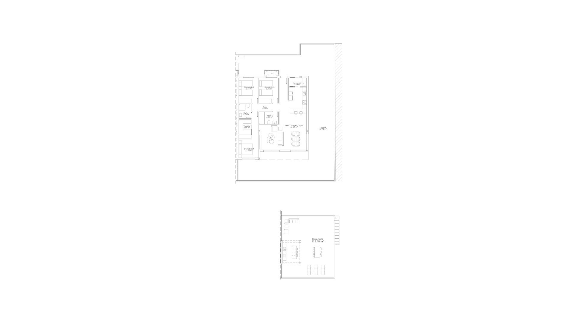 Penthouse w AIRES DEL MEDITERRANEO 4, Pilar de la Horadada, Alicante, Hiszpania 3 sypialnie, 365.98 mkw. nr 166767