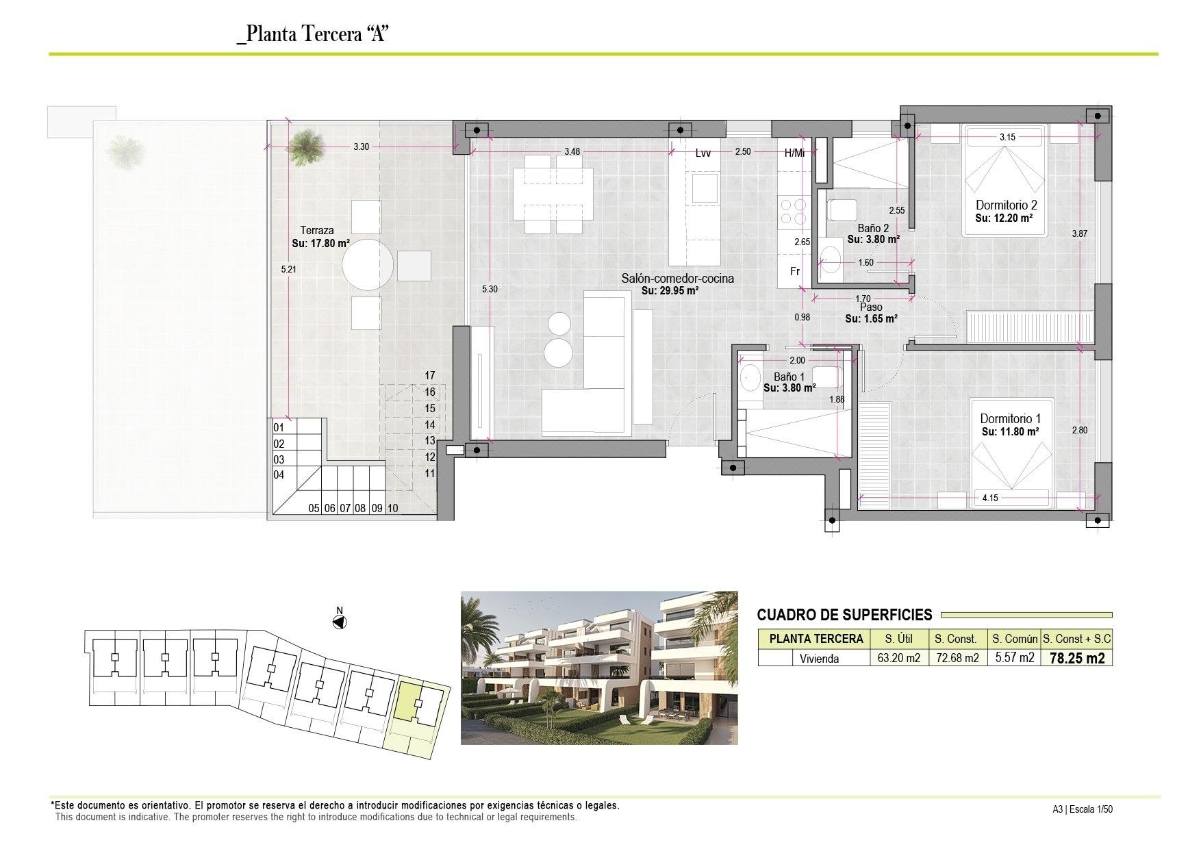 Apartament w Alhama de Murcia, Murcia, Hiszpania 2 sypialnie, 78 mkw. nr 155860