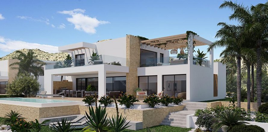 Villa i Aspe, Alicante, Spanien 4 sovrum, 209 kvm. Nr. 9478