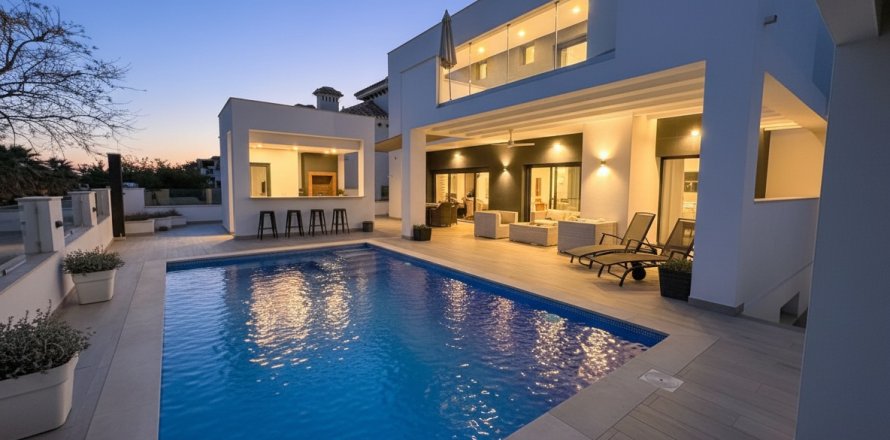 Huvila Mar Menor Golf Resort, Murcia, Espanja 5 makuuhuonetta, No. 191805
