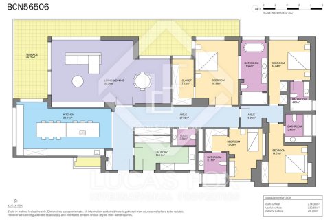 Apartment for sale in Barcelona, Spain 4 bedrooms, 252 sq.m. No. 193664 - photo 19