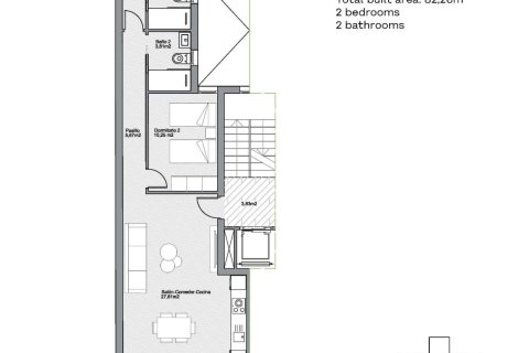Lägenhet till salu Torrevieja, Alicante, Spanien 2 sovrum, 82 kvm. Nr. 135740 - foto 7
