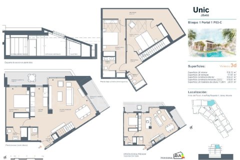 Продажа пентхауса в Хавеа, Аликанте, Испания 3 спальни, 148м2 №160253 - фото 17