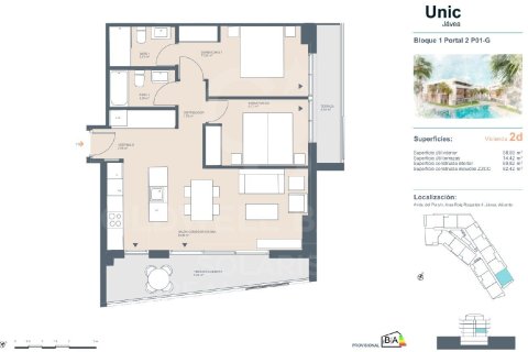 Wohnung zum Verkauf in Javea, Alicante, Spanien 2 Schlafzimmer, 67 m2 Nr. 160251 - Foto 22