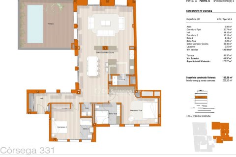 Dzīvoklis pārdošanā Barcelona, Spānijā 2 istabas, 169 m2 Nr. 150761 - attēls 13