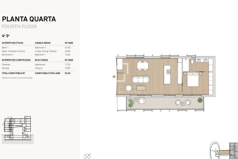 Dzīvoklis pārdošanā Barcelona, Spānijā 1 istaba, 77 m2 Nr. 150758 - attēls 17