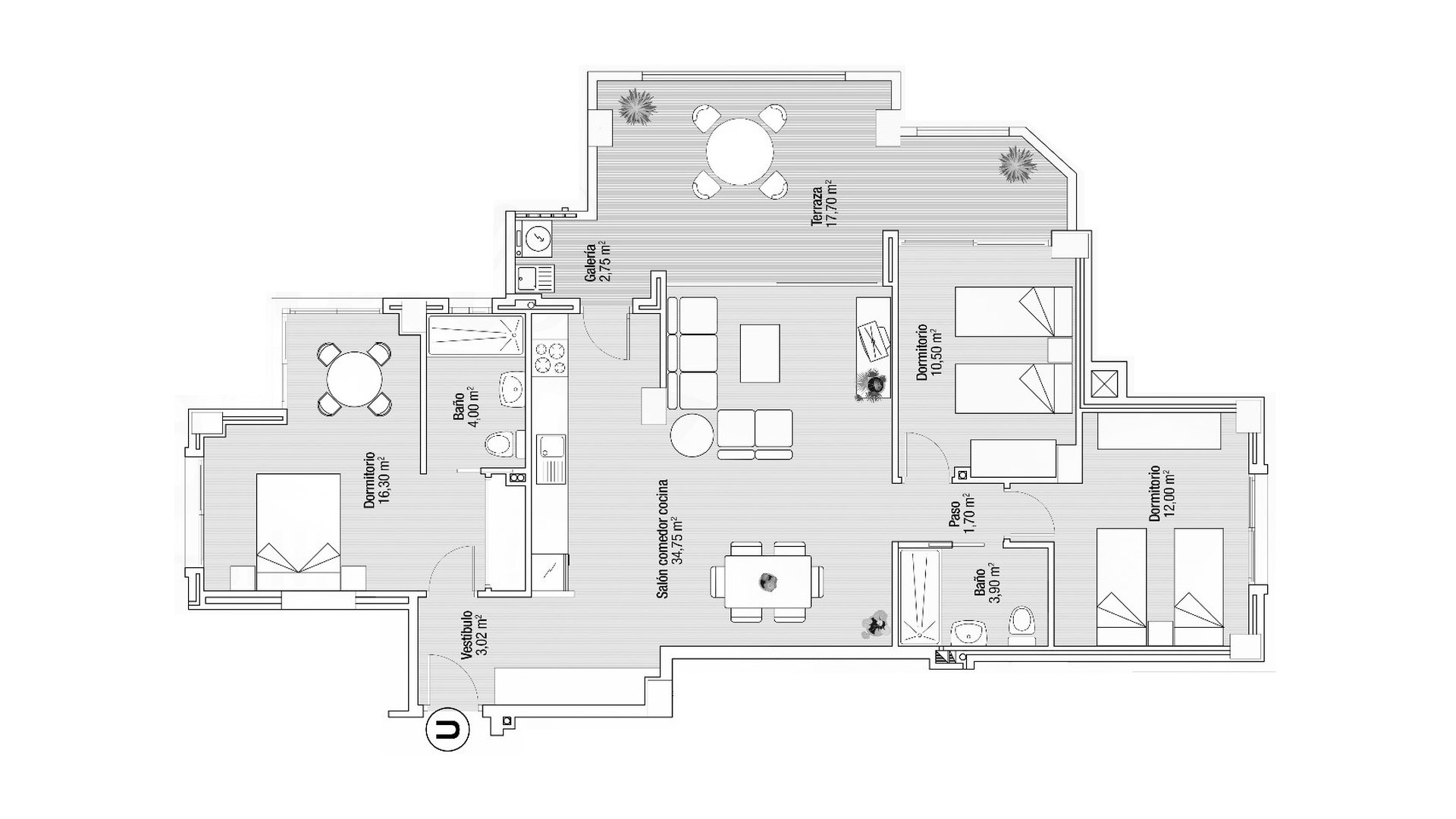 Wohnung in PLAYA PRINCIPE, Murcia, Spanien 3 Schlafzimmer, 138.1 m2 Nr. 178343
