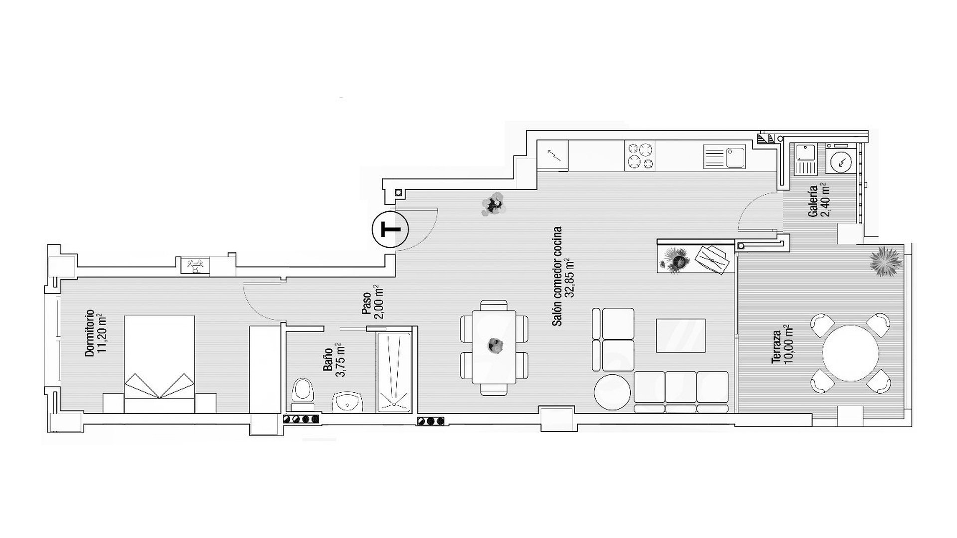Wohnung in PLAYA PRINCIPE, Murcia, Spanien 1 Schlafzimmer, 78.76 m2 Nr. 178342