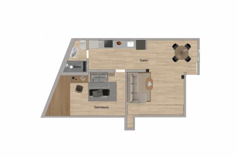 Продажа квартиры в Мадрид, Испания 1 спальня, 45м2 №187795 - фото 26