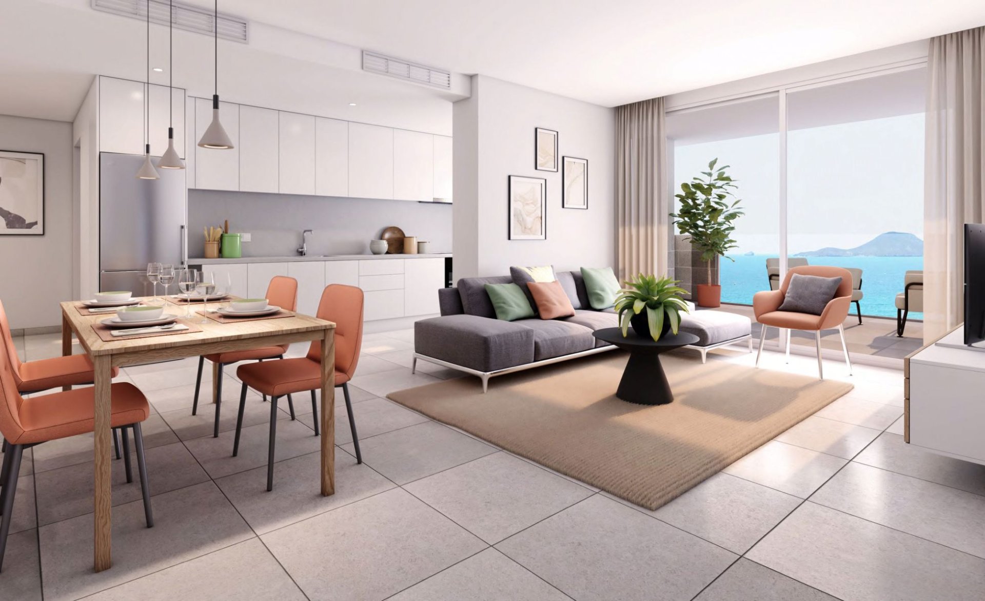 Apartamento en La Manga del Mar Menor, Murcia, España 1 dormitorio, 78 m2 No. 142946
