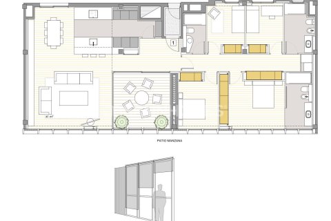 Продажа квартиры Барселона, Испания 4 спальни, 185м2 №138984 - фото 21