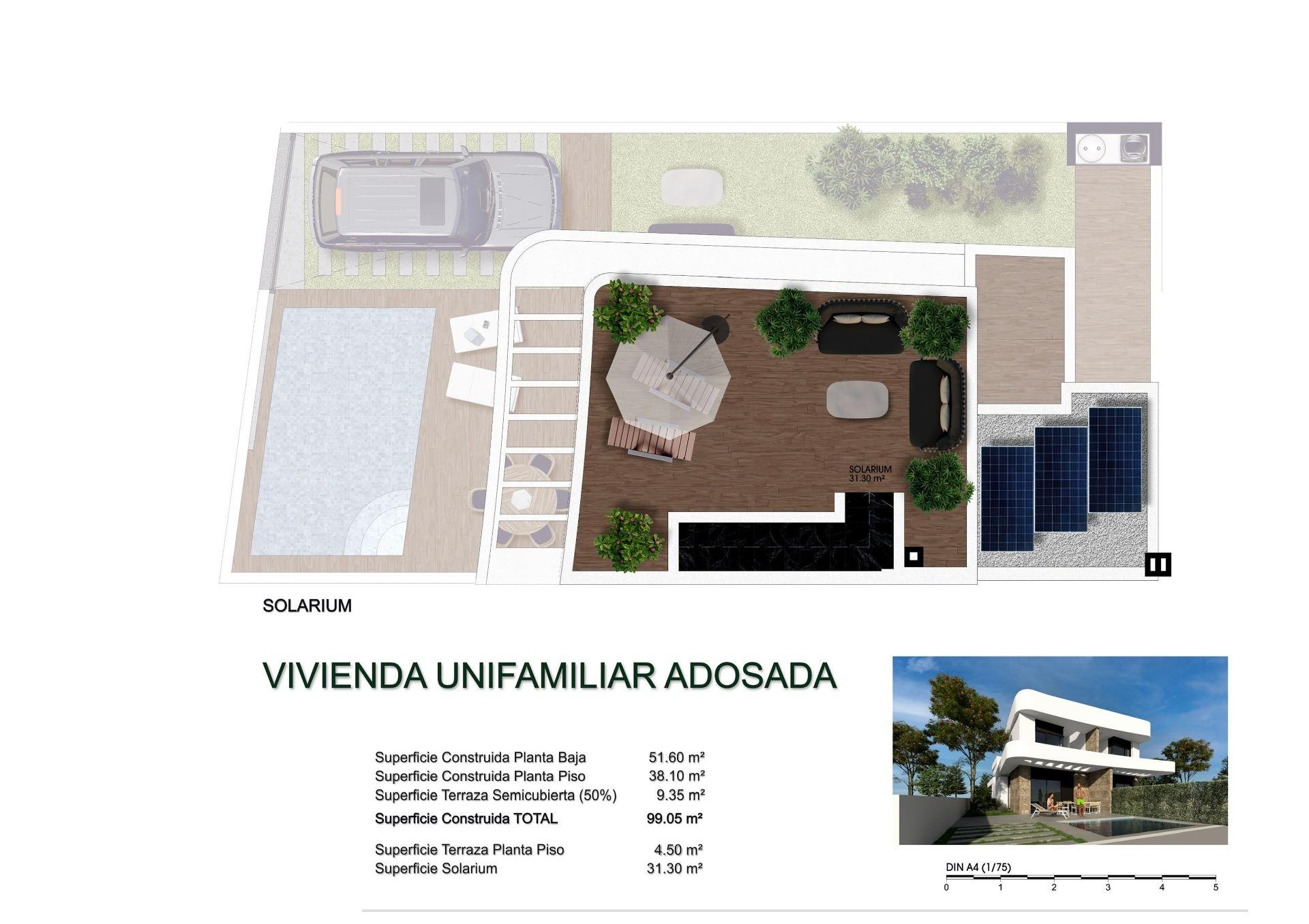 Villa a Los Montesinos, Alicante, Spagna 3 camere da letto, 99 mq. N° 103559