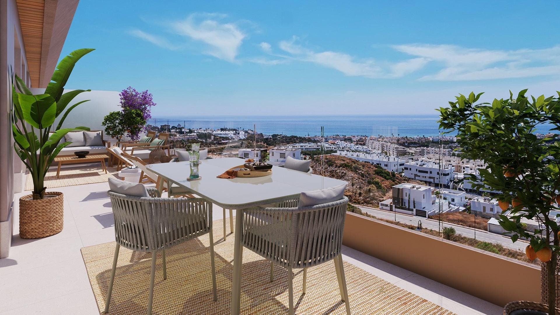 Penthouse w Mijas, Malaga, Hiszpania 2 sypialnie, 135 mkw. nr 192907