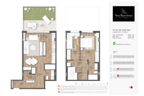 Huoneisto myytävänä Barcelona, Espanja, 2 makuuhuonetta, 92 m2 No. 192765 - kuva 21
