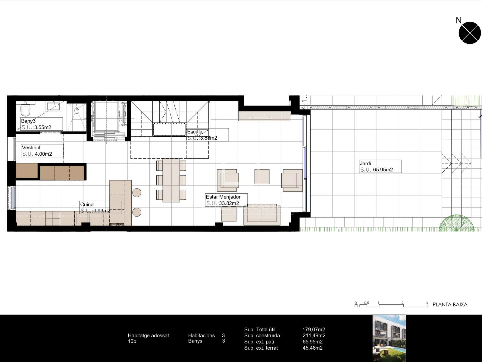 Villa in Barcelona, Spain 3 bedrooms, 174 sq.m. No. 192767