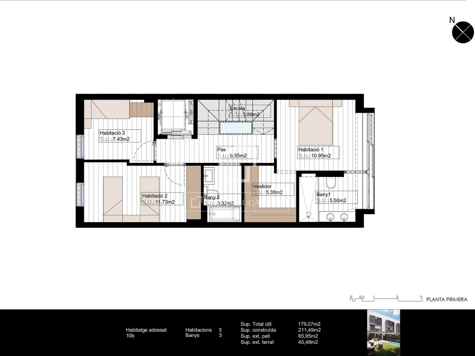 Villa in Barcelona, Spain 3 bedrooms, 174 sq.m. No. 192767