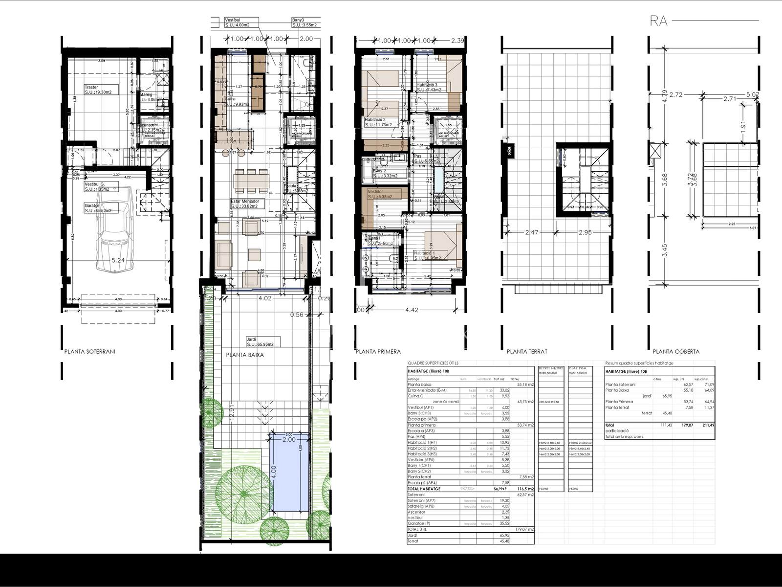 Villa in Barcelona, Spain 3 bedrooms, 174 sq.m. No. 192767
