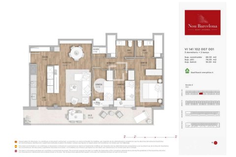 Huoneisto myytävänä Barcelona, Espanja, 3 makuuhuonetta, 88 m2 No. 192764 - kuva 21