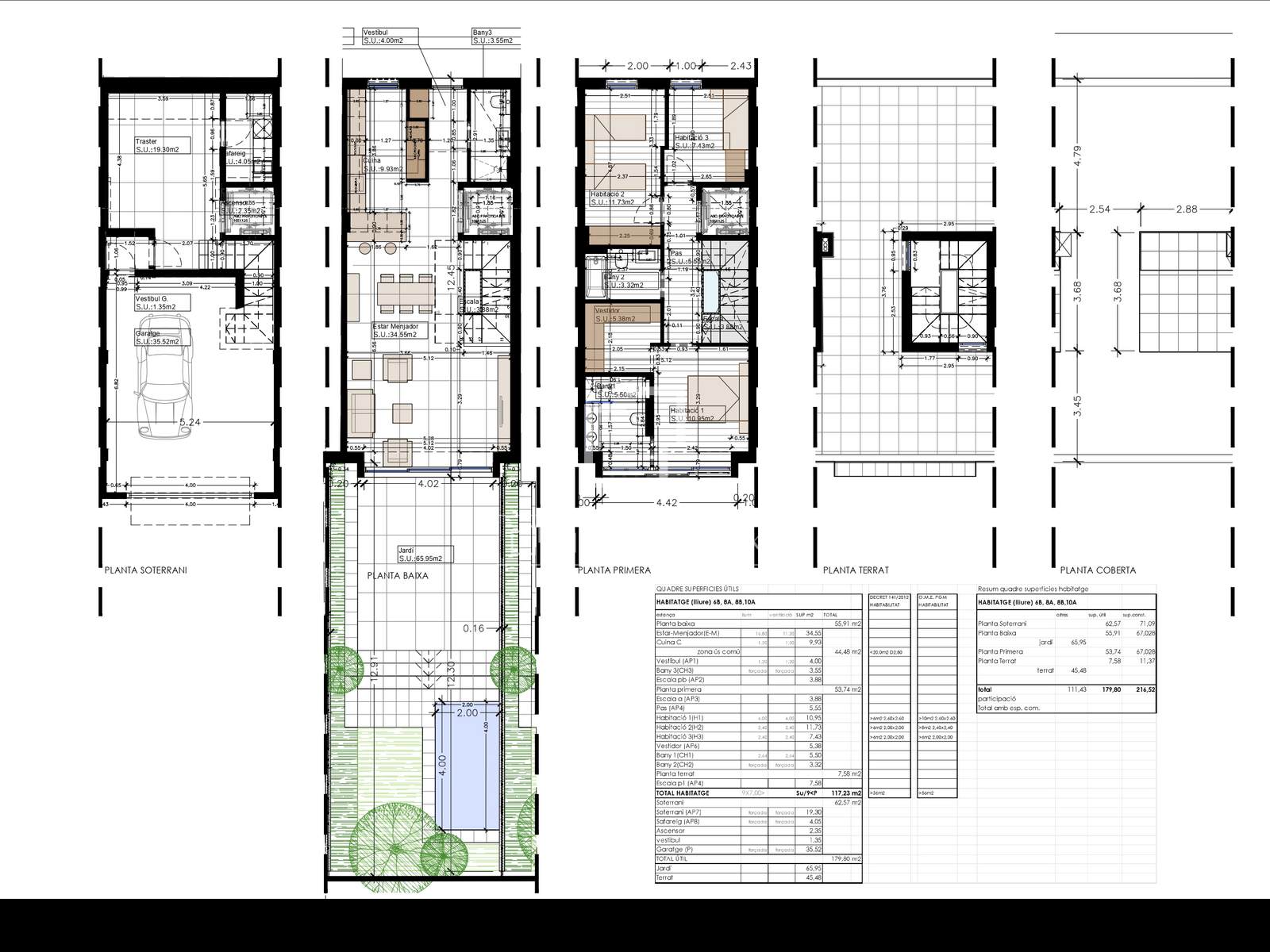 Huvila Barcelona, Espanja 3 makuuhuonetta, 174 m2 No. 192769