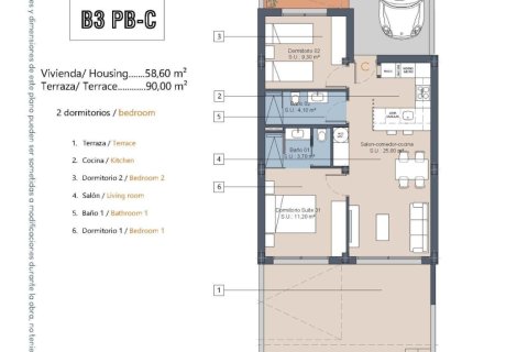 Wohnung zum Verkauf in Los Alcazares, Murcia, Spanien 2 Schlafzimmer, 58 m2 Nr. 141846 - Foto 17