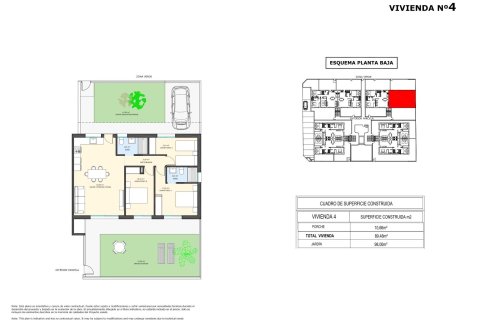 Bungalowi myytävänä Pilar de la Horadada, Alicante, Espanja, 3 makuuhuonetta, 89 m2 No. 141847 - kuva 10
