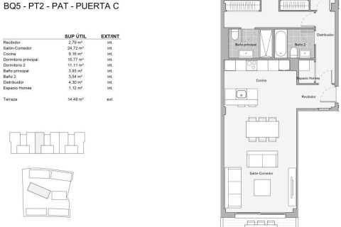 Kattohuoneisto myytävänä Estepona, Malaga, Espanja, 2 makuuhuonetta, 115 m2 No. 169260 - kuva 10