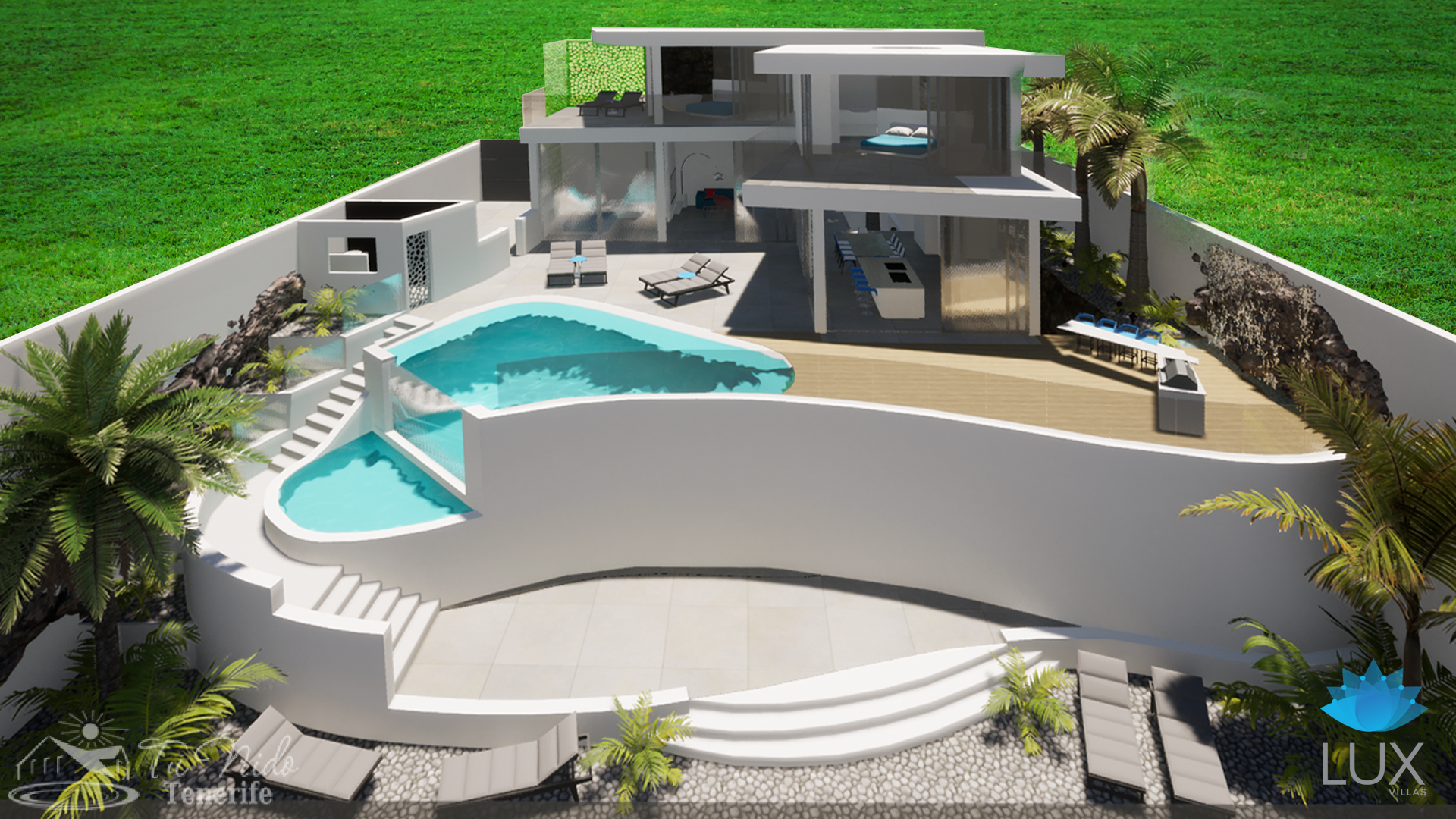Villa en Torviscas, Tenerife, España 5 dormitorios, 273 m2 No. 38053