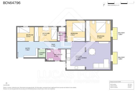 Lägenhet till salu i Barcelona, Spanien 4 sovrum, 102 kvm. Nr. 150589 - foto 22