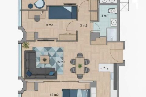 Продажа квартиры в Аликанте, Испания 3 спальни, 61м2 №140436 - фото 28