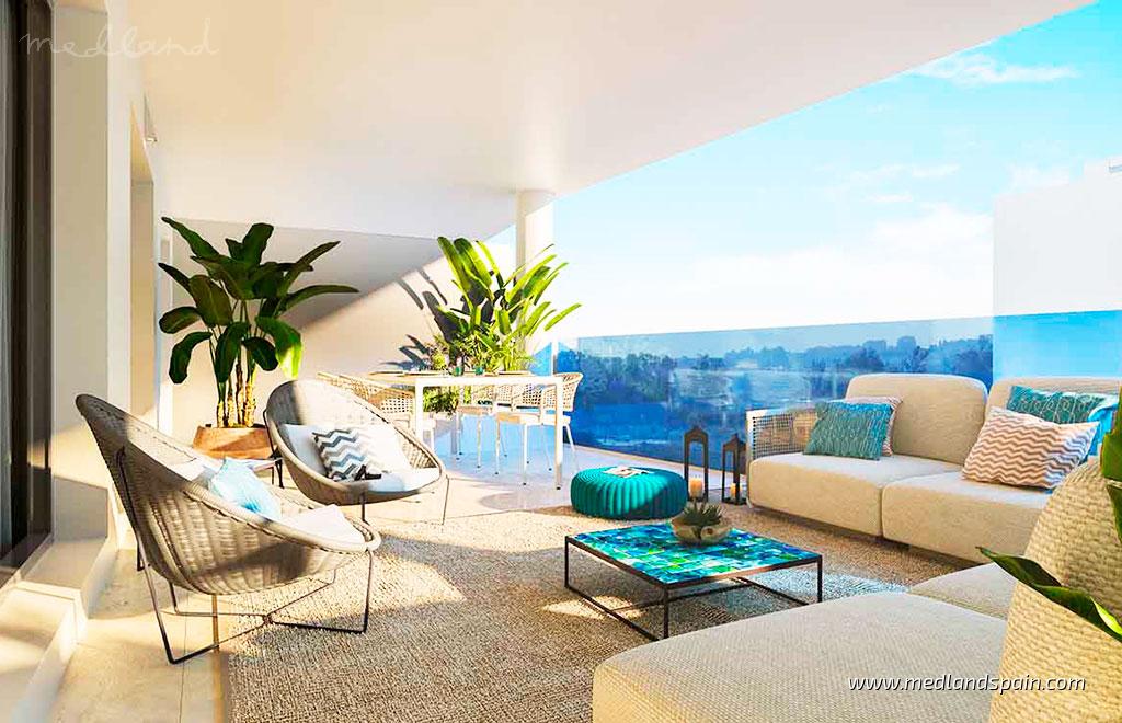 Wohnung in Mijas Costa, Malaga, Spanien 3 Schlafzimmer, 129 m2 Nr. 55887