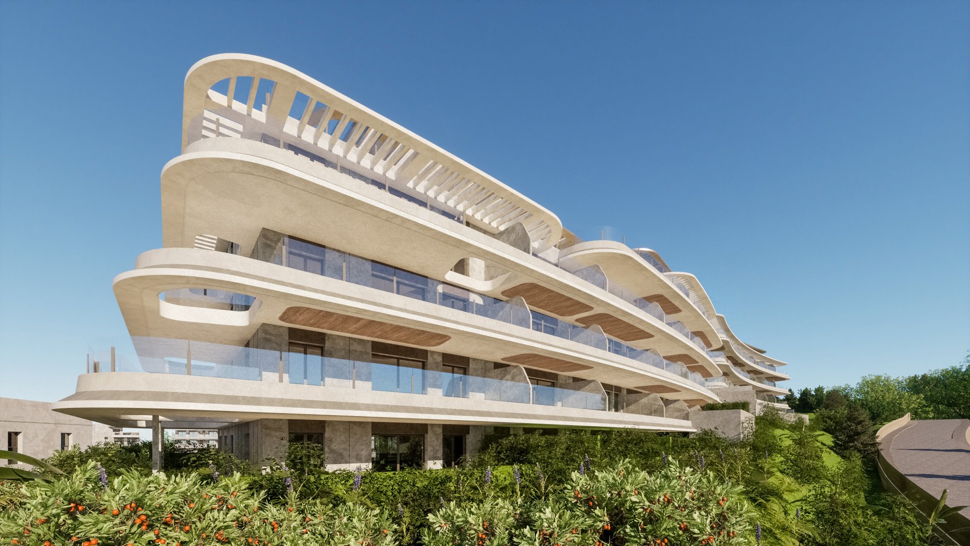 Lägenhet i Mijas, Malaga, Spanien 2 sovrum, 93 kvm. Nr. 135929